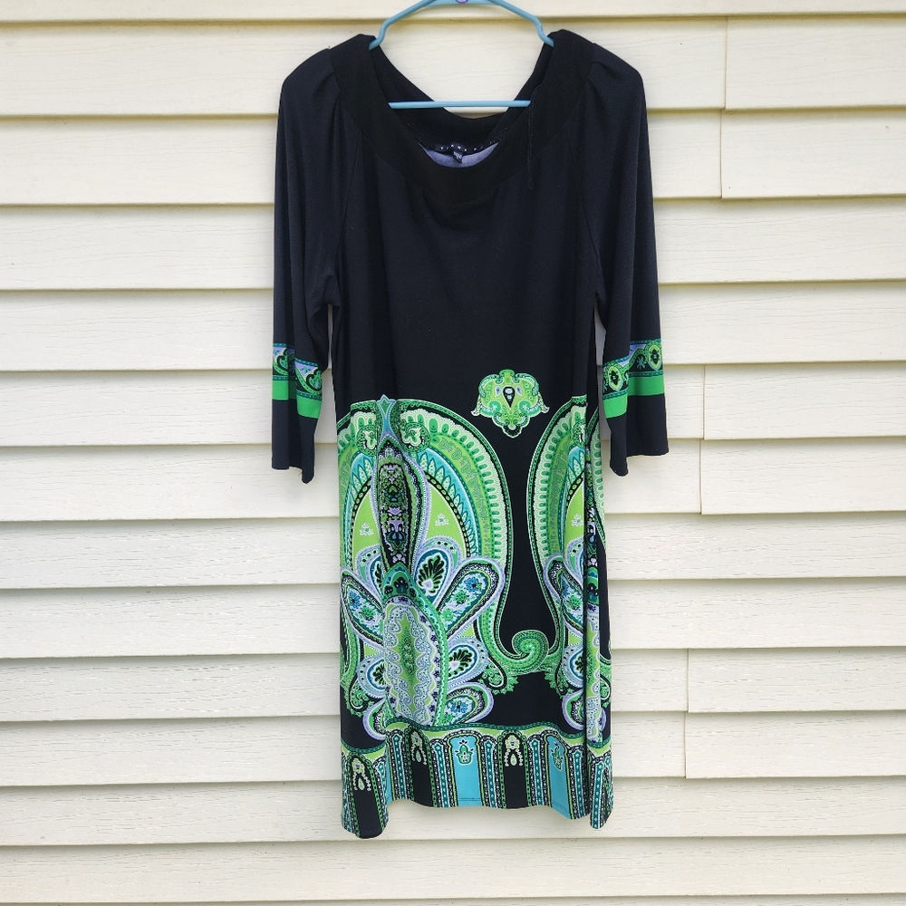 Paisley Printed Dress Size Large